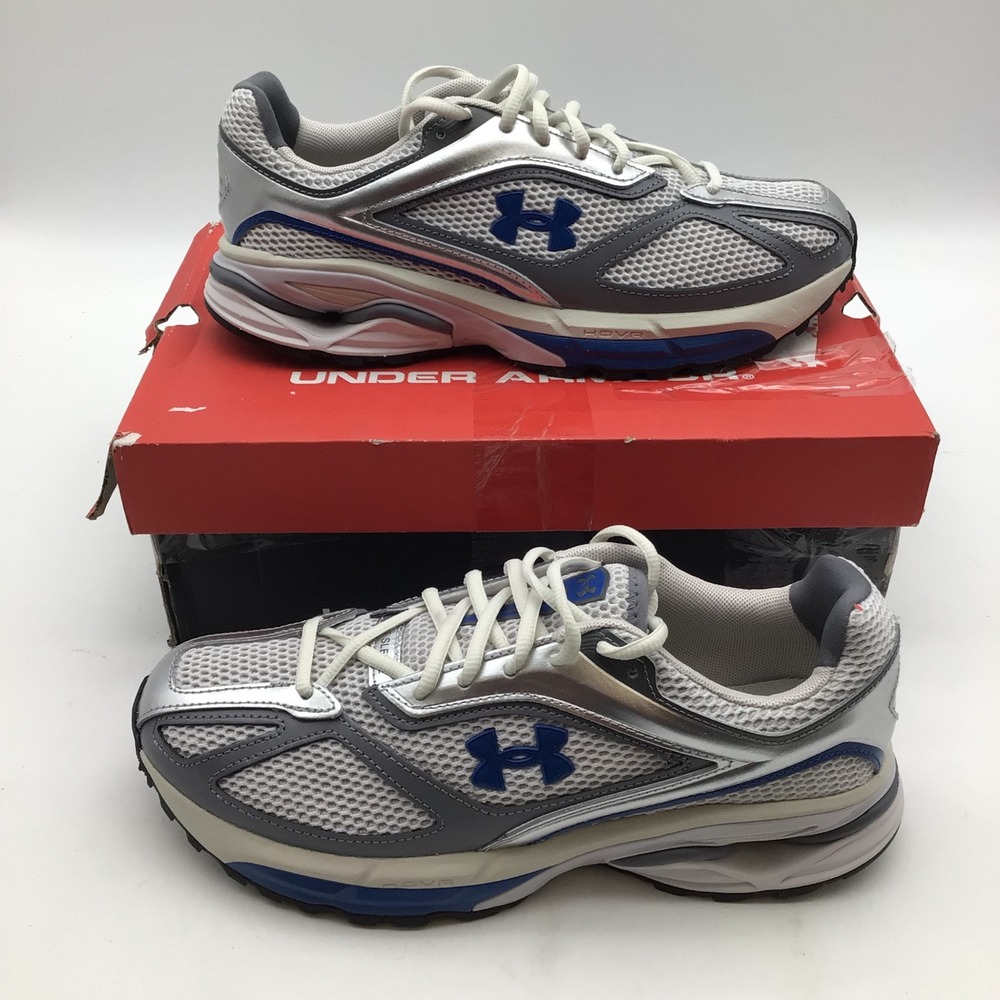 Under Armour UA HOVR Apparition 3027595-105 Mens Shoes Gray‎ Blue Size 8.5 New